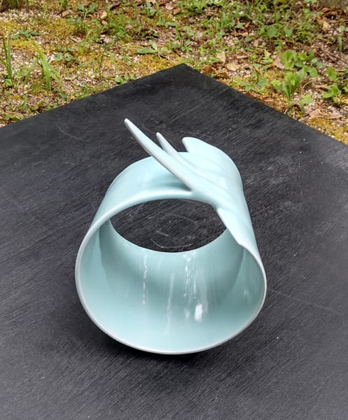 青磁円筒器