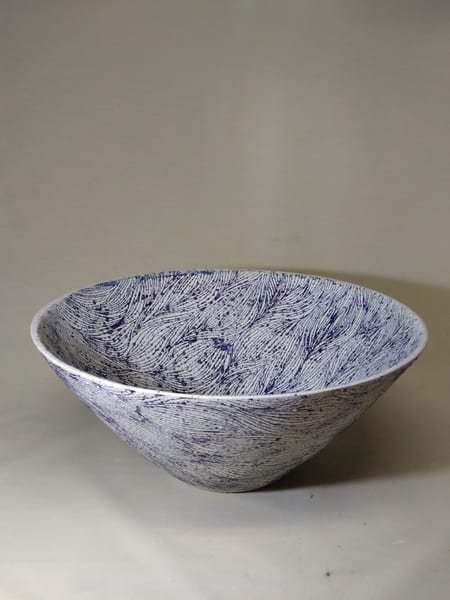 釉彩三角紋華器